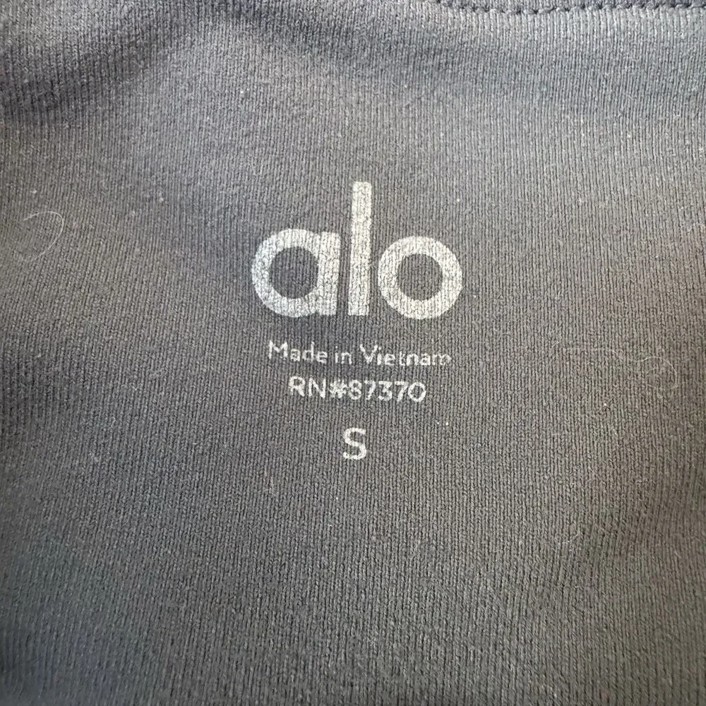 ALO Yoga High Rise Moto Leggings Ribbed Gray Women’s Size Small Athleisure Yoga
